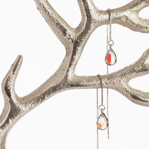 Moon Drop Earrings (S925) - Picture 4 of 7